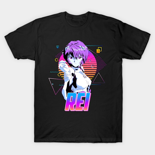 Rei Retro - Evangelion T-Shirt by Jack Jackson